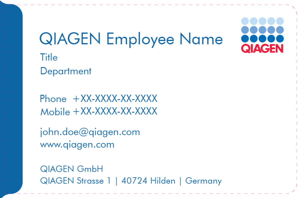 Business card QIAGEN