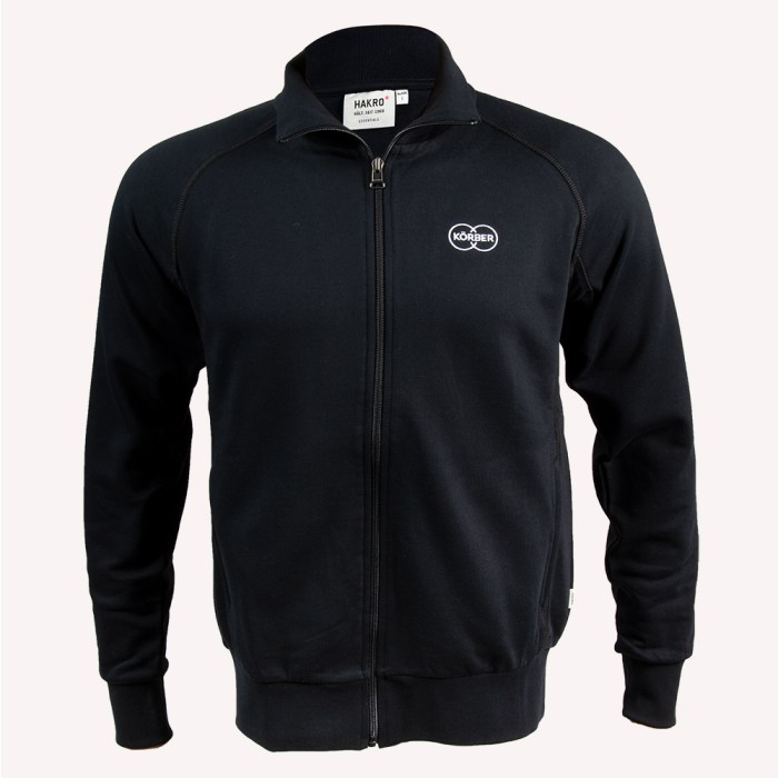 Hakro Sweatjacke, schwarz