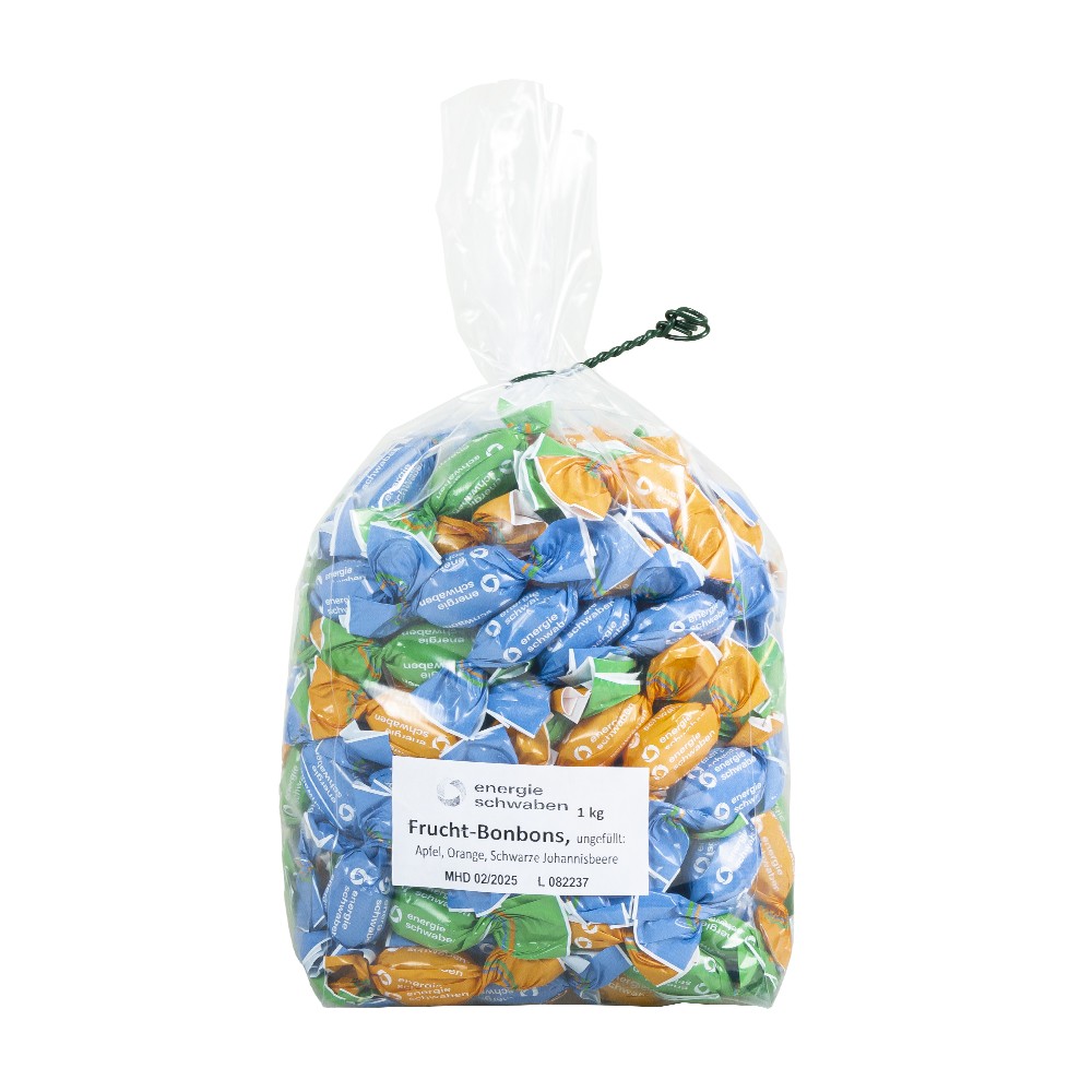 Fruchtbonbons im Werbewickel