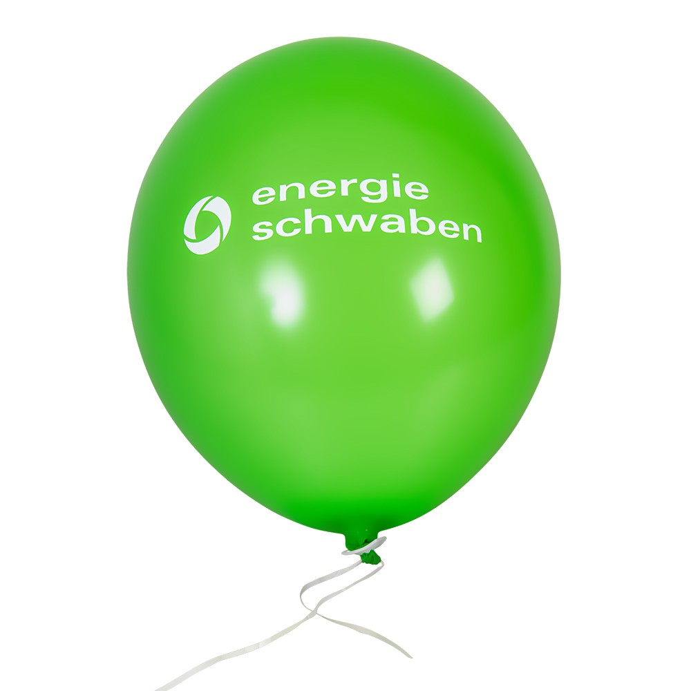 Luftballon grün mit Bio-Fix-Schnellverschluss 