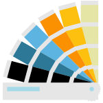 pantone fächer icon für lagerfarben